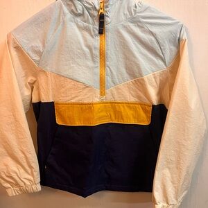 Target Kids Colorblock Raincoat with Yellow Zipper